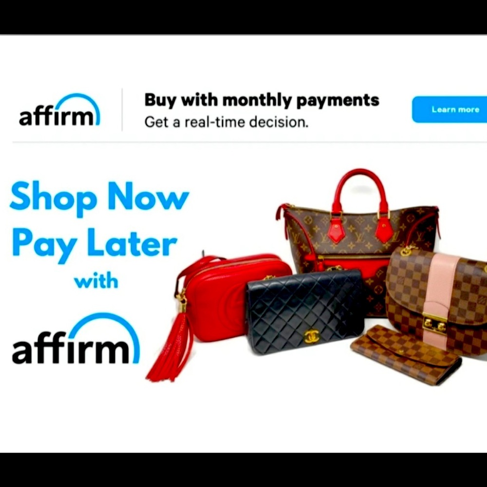 Check out with AFFIRM.  Buy something today and pay later 🛒🛍 YOU DESERVE IT!♥️
